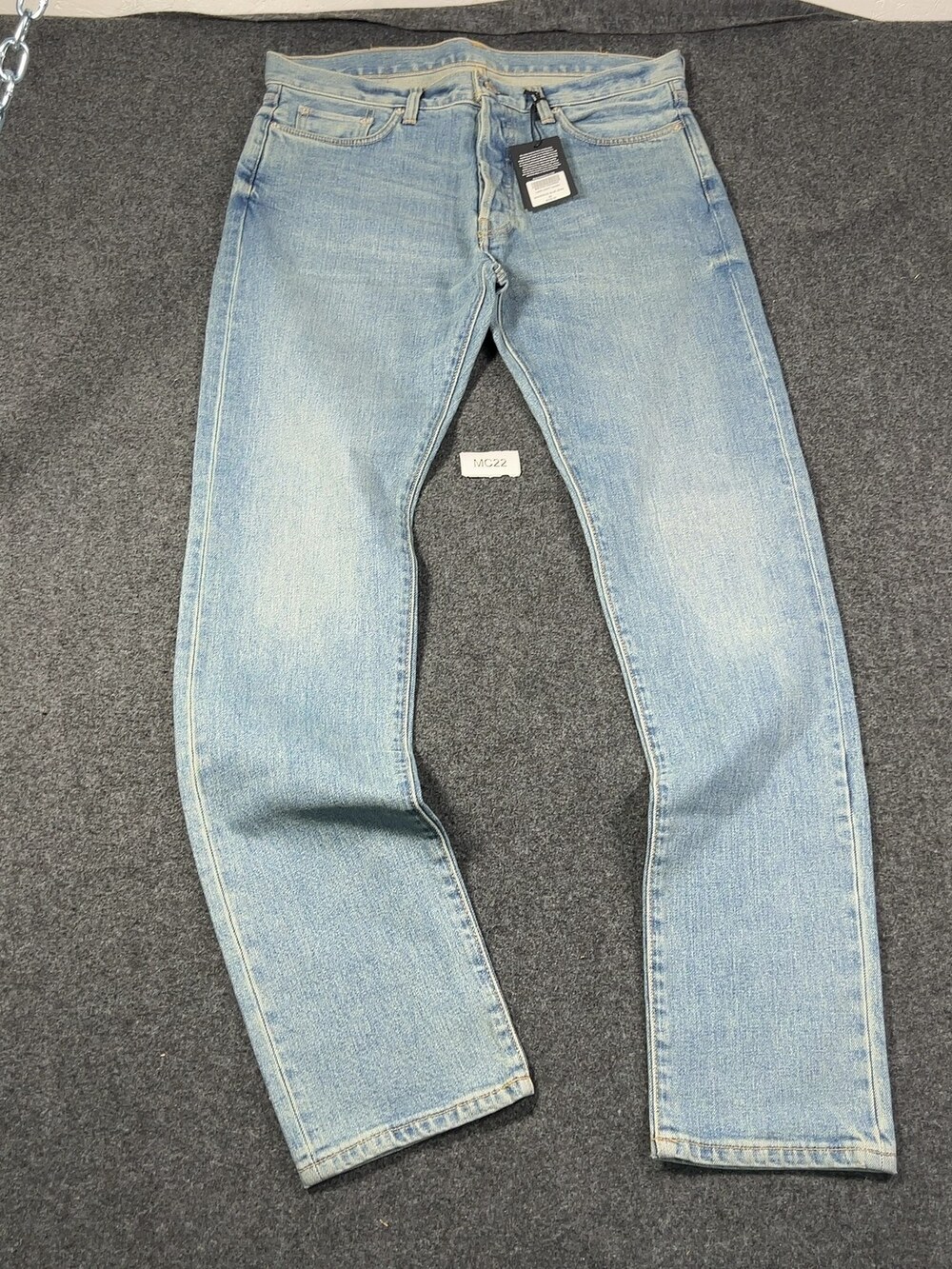 Buck Mason Maverick Slim Jean L009 Light Wash Mens Sz 34 NWI Msrp148 [MC22]
